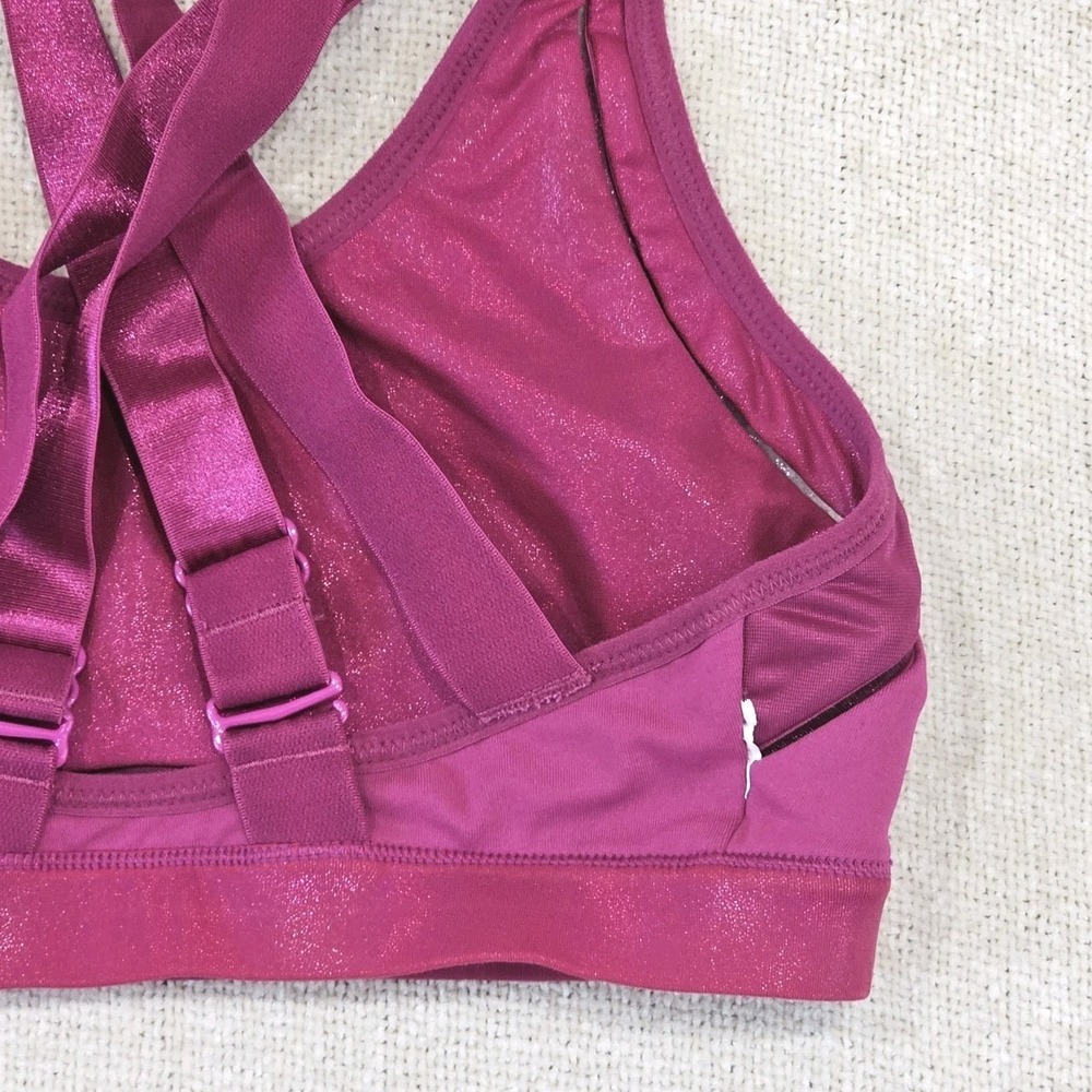 Fabletics Belle Iridescent Adjustable High Impact Sports Bra Size Small - Picture 3 of 4